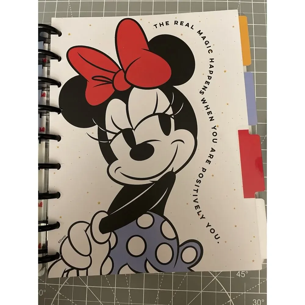 Happy Planner Classic Disney Minnie Mouse Budget Journal 9 Disc Undated